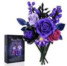 Bouquet de Fleurs en Blocs de Construction