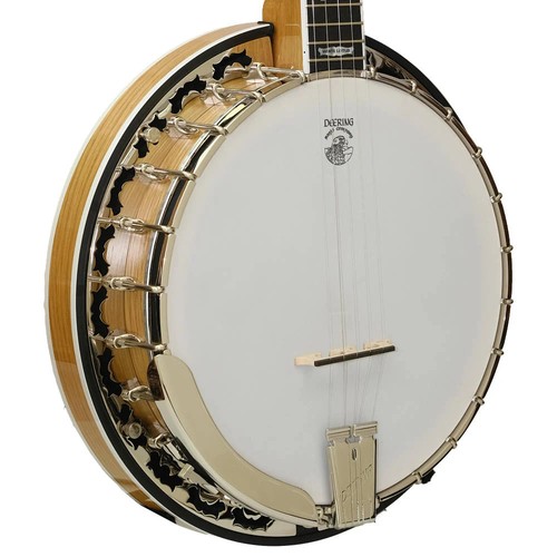 Deering white lotus string - white, 5-string