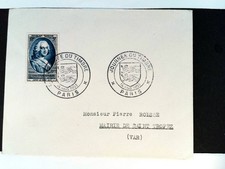 Marc Pierre comte d'Argenson (1696-1764) FRANCE 1952 ENVELOPPES  1er Jour FDC 11