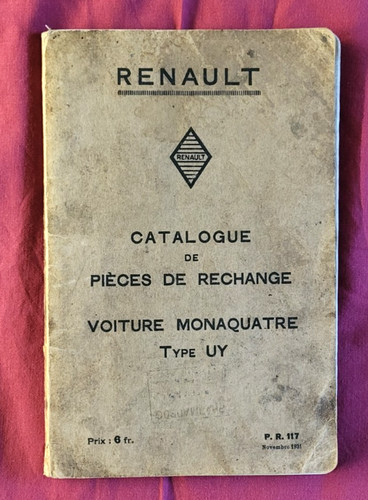 Renault monaquatre type - type, uy
