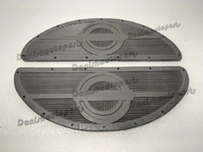 Paire de caoutchoucs noirs Harley Knucklehead Panhead pour 1940-1965