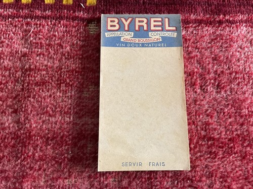 Byrrh carnet de - byrrh, :
