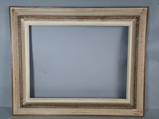 Cadre ancien style Montparnasse 81x66 cm feuillure 61x46 cm 12P bois patiné C611