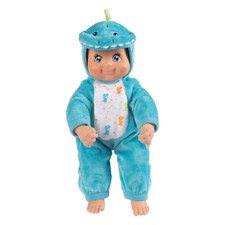 Poupée peluche doudou Minikiss  smoby Animal dinausore bleu 30cm