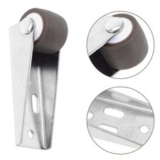  4 Pcs Roulettes Pivotantes En Caoutchouc Roue Portail Coulissant