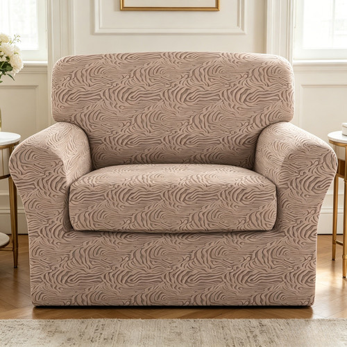 Single panther print jacquard