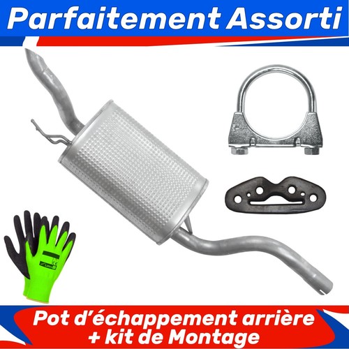 Pot échappement arrière - pot, d’échappement