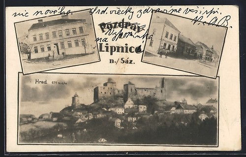 Carte postale lipnice saz - lipnice, n.