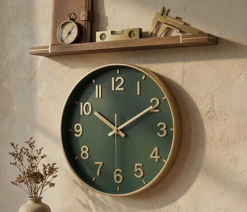Meuble horloge mural salon - mural,