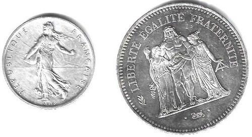 1960 semeuse 50f hercule - 5f,