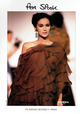 publicité Advertising  1122  1990   pret à porter Per Spook  robe soirée