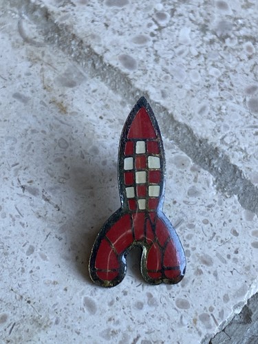 Pin fusée tintin - pin’s, •