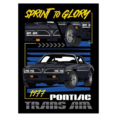 Affiche rétro pontiac - pontiac, trans