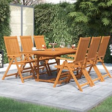 Bois Mobilier de Jardin 7 pcs