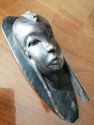 Statue tête femme masaï - femme,