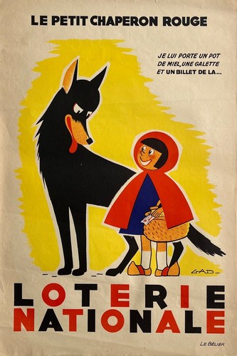 Poster affiche loterie - poster,