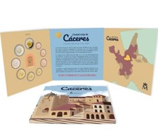 ESPAGNE Série Euro l'UNESCO  Vieille ville de CACERES 9 pièces BU 2023 KMS Rare
