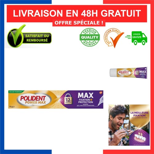 Colle dentier polident power - colle,