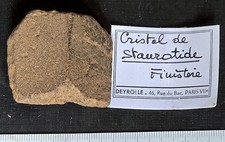 STAUROTIDE Finistère Bretagne mine minéralogie France Deyrolle