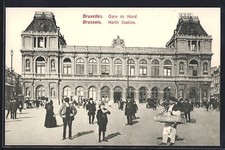Cpa bruxelles gare nord - cpa,