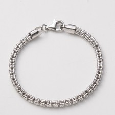 4mm Rhodium Coupe Glace Lien