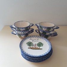 Service à café en céramique de St Clément Murat Le Quaire