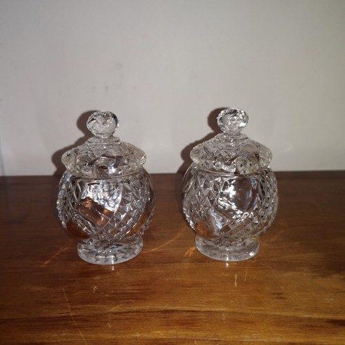 Paire moutardiers cristal - de,