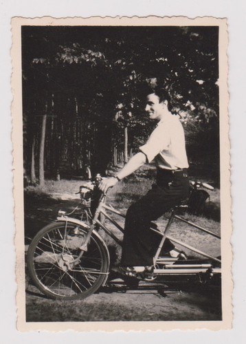 Photo ancienne tandem - ancienne,