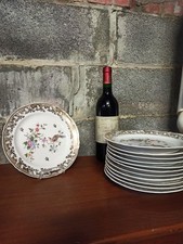 12 assiettes à entremet en