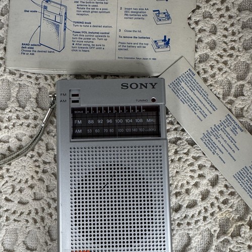 Vintage sony icf - vintage, portable