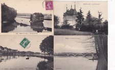 Lot de 4 cartes postales