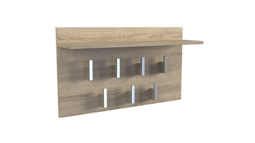 Porte manteau étagère 2f - étagère,