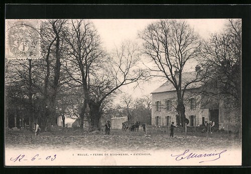 Cpa maule ferme - maule,, de