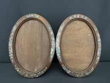 Paire de cadres ovales en