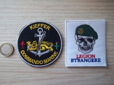 lot écussons commando marine Kieffer et légion étrangère insignes tissu