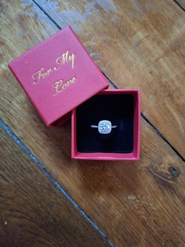 Bague fiançailles argent - de,