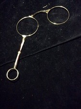 Ancienne Paire de Lorgnons plaqués Or 