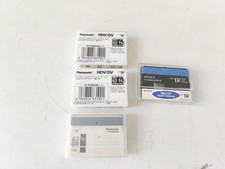 PANASONIC AV-HDVM63MQ x3 HDV tapes + SONY DVM-12CLD Mini-DV Cleaning tape