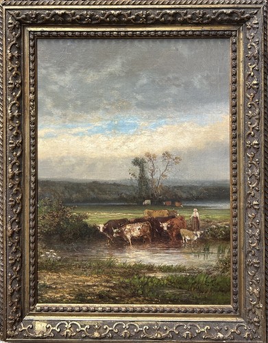 Original oil painting barbizon - original,