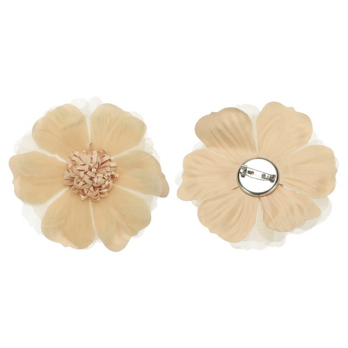 Broche fleur tissu 2 - broche,