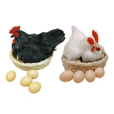 Figurine de poule décorative