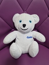  Doudou Peluche Ours Blanc Gallia 22cm