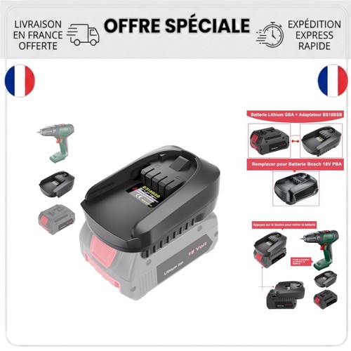 Adaptateur batterie 18v - batterie,