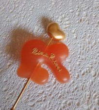 Vintage importante Broche Nina Ricci Résine Et Métal Doré
