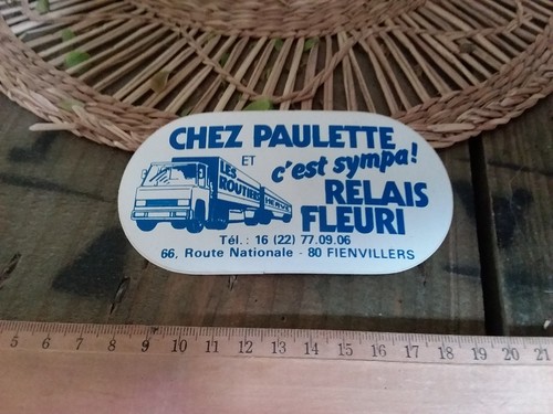 Ancien autocollant restaurant - ancien,