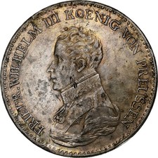 Royaume de Prusse, Friedrich Wilhelm III, Thaler, 1817, Berlin, Argent, TTB+