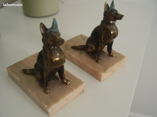 Paire statuettes bronze - de,