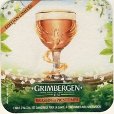 Sous Bock bierviltje coaster GRIMBERGEN Brassin de  PRINTEMPS Edition limitée
