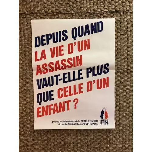 Affiche politique front - affiche,