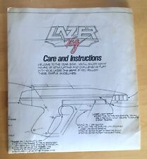 Vintage 1986 LASER TAG Game Toy Worlds Of Wonder Instruction Manual Poster 80s